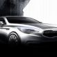 Kia new flagship sedan sketches