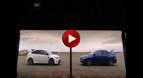 ford focus rs vs mitsubishi evo x ford focus rs vs mitsubishi evo x