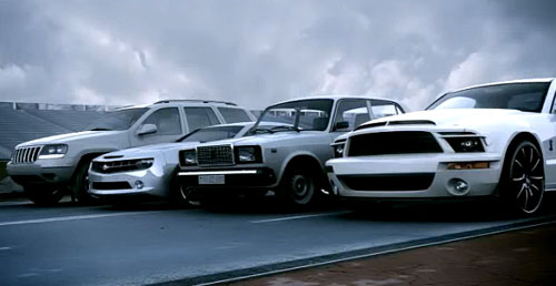 SHELBY vs CAMARO vs JEEP vs VAZ 2107 vs HELICOPTER