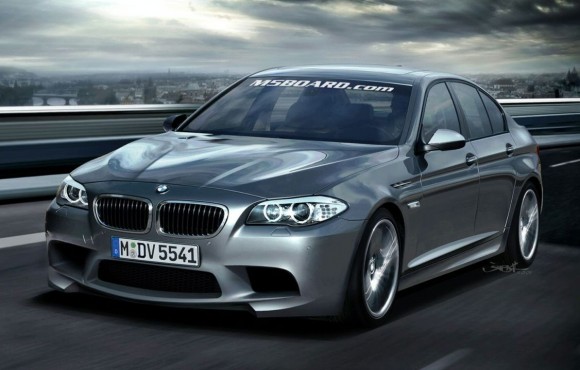 BMW M5 F10 artist rendering