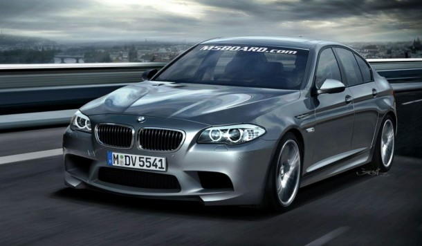 BMW M5 F10 artist rendering