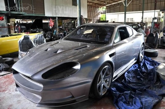 Opel Calibra Tranformed to Aston Martin DB9 replica