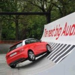 Audi A1 accident during demonstration at Brussels 1