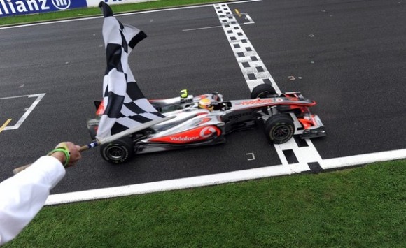 McLaren Mercedes' British driver Lewis H