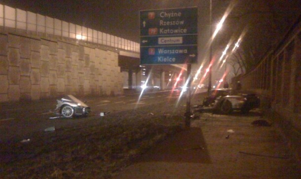 Car Crash Porsche 911 Carrera 4 in Poland