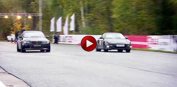 Video: Mercedes SL 65 AMG Vs BMW M3 ESS Vs Porsche 911 Turbo και Nissan GT-R Vs BMW M3 ESS