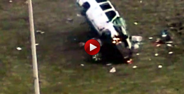Video: Ίσως το χειρότερο ατύχημα από καταδίωξη με περιπολικό