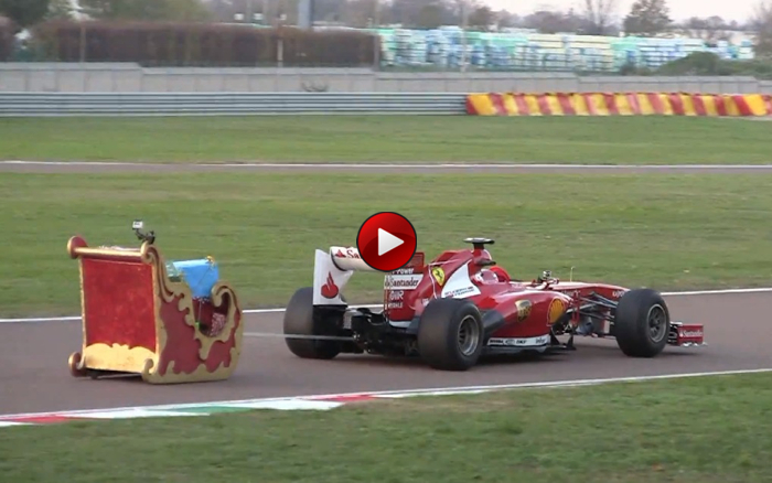 Video: Ο Άι Βασίλης πήρε ένα μονοθέσιο Formula 1 Santa Driving F1 Video: Ο Άι Βασίλης πήρε ένα μονοθέσιο Formula 1