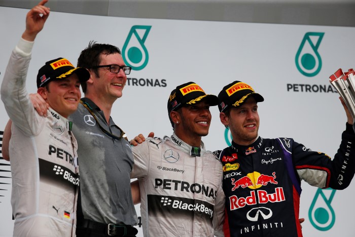 GP Μαλαισίας 2014: Νικητής ο Hamilton στο 1 2 τής Mercedes F1 Malaysia Podium GP Μαλαισίας 2014: Νικητής ο Hamilton στο 1 2 τής Mercedes