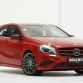 Mercedes A-Class 2013 red with Brabus rims