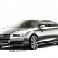 2014 Audi A8 facelift official design sketch