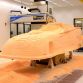 The new 2015 Mopar Dodge Charger R/T NHRA Funny Car prototype mold starts to take a recognizable form half way through the urethane foam pattern milling that took place at FCA headquarters in Auburn Hills Michigan in May 2014.