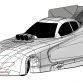 The first phase in the development of the 2015 Mopar Dodge Charger R/T NHRA Funny Car included creating Computer-Aided Design (CAD) images of the new vehicle by FCA engineers. These CAD designs incorporate design cues from the stock version of the 2015 Dodge Charger, geometry changes to improve durability, strength, and aerodynamic performance, while remaining within all NHRA dimensional requirements.