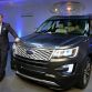 LOS ANGELES, CA., Nov 17, 2014-- Jim Farley, Ford executive vice president, Global Marketing, Sales and Service, reveals the new 2016 Ford Explorer at an event in Los Angeles. The new global Explorer has even more technology features, available 2.3-liter EcoBoostÂ® four-cylinder engine and all-new upscale Platinum series. Photo by: Sam VarnHagen/Ford
