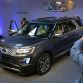 LOS ANGELES, CA., Nov 17, 2014 -- The new 2016 Ford Explorer revealed during a media event in Los Angeles; it features even more technology, available 2.3-liter EcoBoostÃÂ® four-cylinder engine and all-new upscale Platinum series, shown here in Magnetic metallic. Photo by: Sam VarnHagen/Ford