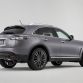 The 2017 Infiniti QX70 Limited model's exterior enhancements begin with a unique front fascia, LED daytime running lights replacing the standard QX70 fog lights and a new grille design (coming on all 2017 QX70 models). Other changes include body-color side air vents, dark-finish outside mirror housings, dark finish rear combination lamps and a stainless steel rear bumper protector.