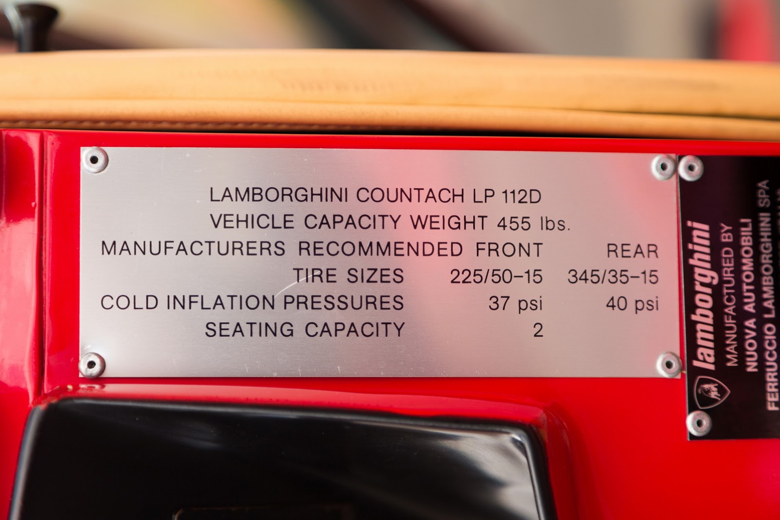 1987_Lamborghini_Countach_5000_QV_auction_67