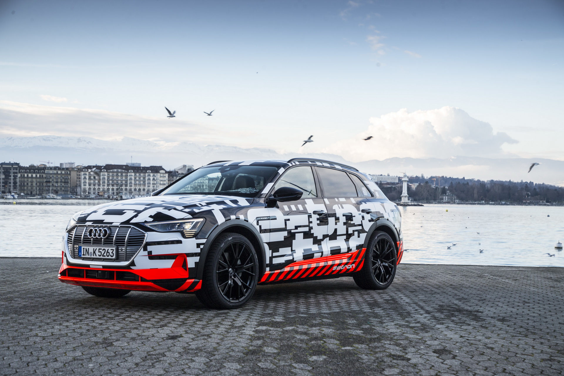 The Audi e-tron prototype in Geneva