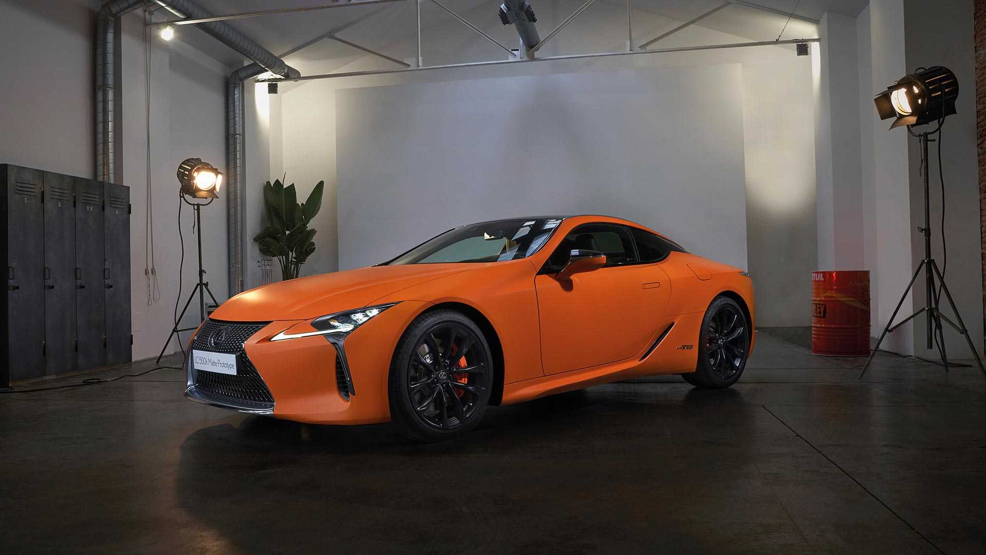 lexus-lc-500h-matte-prototype-space-orange