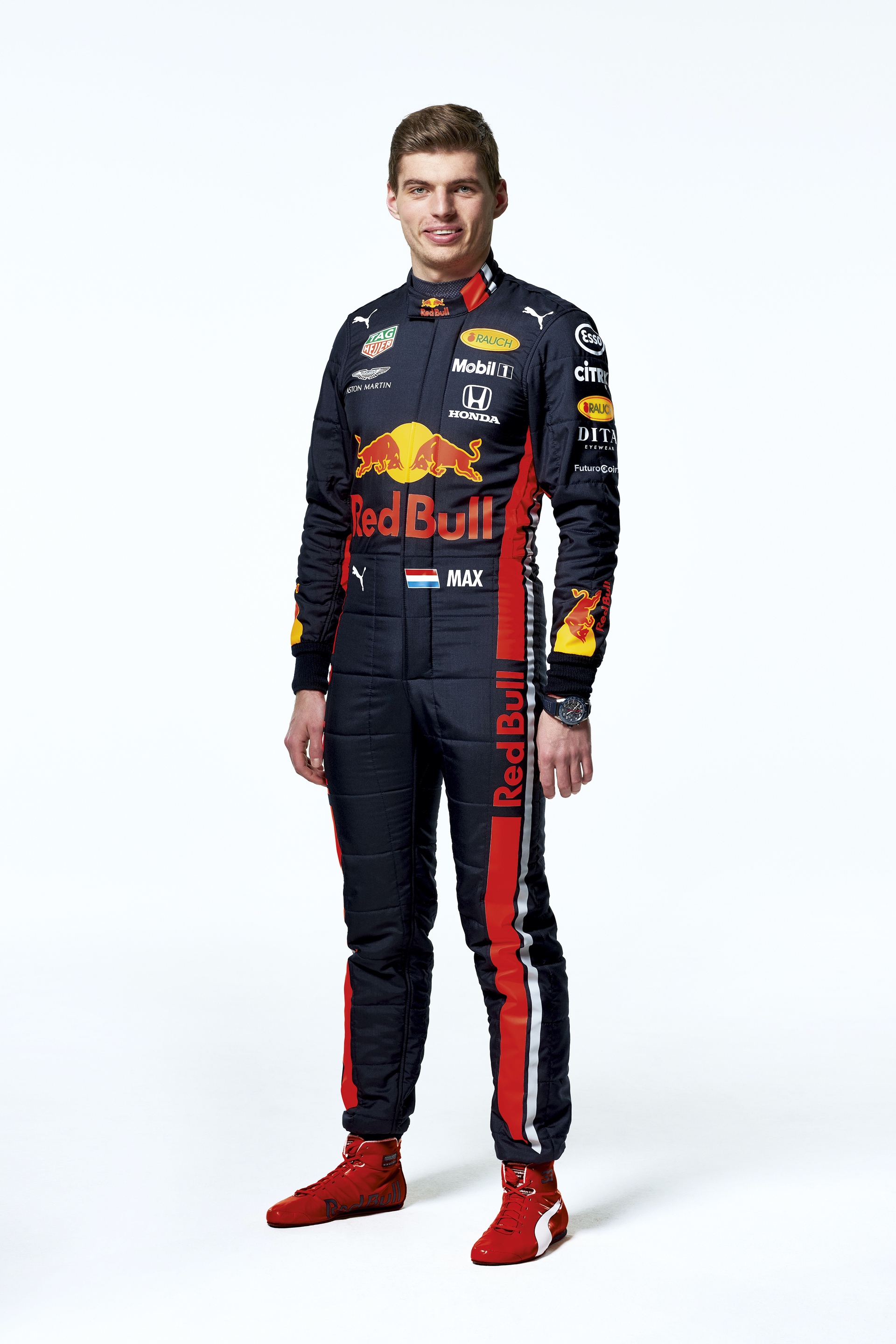 Max Verstappen seen during the Red Bull Racing 2019 Studio Shoot, February 2019, United Kingdom // Dustin Snipes/Red Bull Content Pool // AP-1YFPFH7Q51W11 // Usage for editorial use only // Please go to www.redbullcontentpool.com for further information. //