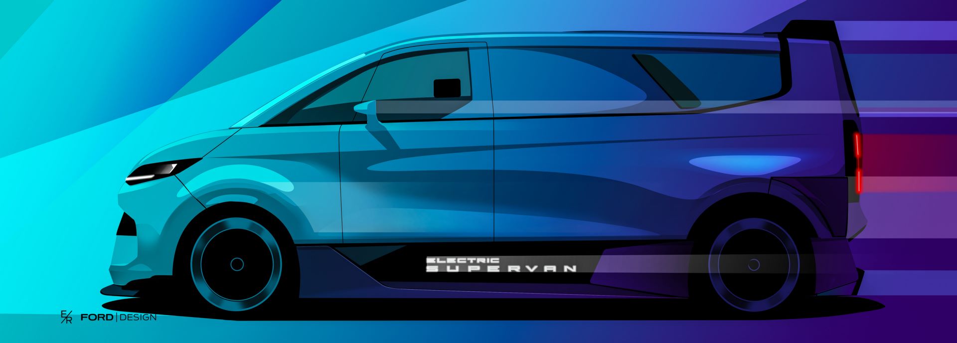 Ford Pro Electric SuperVan Sketch