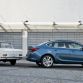 Fifty years separate the Opel Kadett A (left) from the four-door Astra sedan.