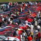 964 Ferrari Cars Parade Around Silverstone F1 Circuit