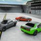 2017 Dodge Challenger T/A 392 (left), 2017 Dodge Challenger T/A (right) and 1970 Dodge Challenger T/A