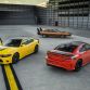 2017 Dodge Charger Daytona (left), 1969 Dodge Charger Daytona (center) and 2017 Dodge Charger Daytona 392 (right)