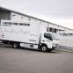 Fuso Trucks; Fuso Canter E-Cell im Flottentest; voll-elektrischer Leicht-Lkw; lokal emissionsfreier Antrieb; Hermes; Stadt Stuttgart ;Fuso Trucks; Fuso Canter E-Cell fleet trail; all-eletric light-duty; locally emission-free drive truck; Hermes; Stuttgart;