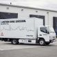 Fuso Trucks; Fuso Canter E-Cell im Flottentest; voll-elektrischer Leicht-Lkw; lokal emissionsfreier Antrieb; Hermes; Stadt Stuttgart ;Fuso Trucks; Fuso Canter E-Cell fleet trail; all-eletric light-duty; locally emission-free drive truck; Hermes; Stuttgart;