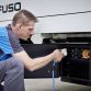 Fuso Trucks; Fuso Canter E-Cell im Flottentest; voll-elektrischer Leicht-Lkw; lokal emissionsfreier Antrieb; Hermes; Stadt Stuttgart ;Fuso Trucks; Fuso Canter E-Cell fleet trail; all-eletric light-duty; locally emission-free drive truck; Hermes; Stuttgart;