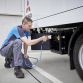 Fuso Trucks; Fuso Canter E-Cell im Flottentest; voll-elektrischer Leicht-Lkw; lokal emissionsfreier Antrieb; Hermes; Stadt Stuttgart ;Fuso Trucks; Fuso Canter E-Cell fleet trail; all-eletric light-duty; locally emission-free drive truck; Hermes; Stuttgart;