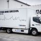 Fuso Trucks; Fuso Canter E-Cell im Flottentest; voll-elektrischer Leicht-Lkw; lokal emissionsfreier Antrieb; Hermes; Stadt Stuttgart ;Fuso Trucks; Fuso Canter E-Cell fleet trail; all-eletric light-duty; locally emission-free drive truck; Hermes; Stuttgart;