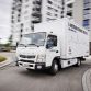 Fuso Trucks; Fuso Canter E-Cell im Flottentest; voll-elektrischer Leicht-Lkw; lokal emissionsfreier Antrieb; Hermes; Stadt Stuttgart ;Fuso Trucks; Fuso Canter E-Cell fleet trail; all-eletric light-duty; locally emission-free drive truck; Hermes; Stuttgart;