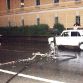 An anchor crash in St. Petersburg 