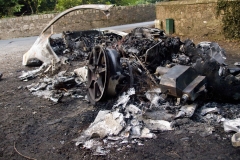 Aston Martin melted