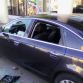 Audi A6 with axe in Russia