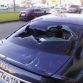 Audi A6 with axe in Russia