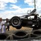 Audi R18 crash site at 2011 24 Hours of Le Mans