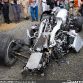 Audi R18 crash site at 2011 24 Hours of Le Mans