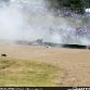 Audi R18 crash site at 2011 24 Hours of Le Mans
