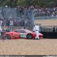 Audi R18 crash site at 2011 24 Hours of Le Mans