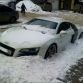 Audi R8 abandoned on snow
