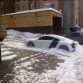 Audi R8 abandoned on snow