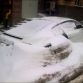 Audi R8 abandoned on snow