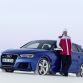 Standaufnahme     Farbe: Sepangblau    </br><font size="2"><b>Verbrauchsangaben Audi RS 3 Sportback 2.5 TFSI quattro:</b></br>Kraftstoffverbrauch kombiniert in l/100 km: 8,3 - 8,1;</br>CO<sub>2</sub>-Emission kombiniert in g/km: 194 - 189</font>