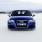 Standaufnahme     Farbe: Sepangblau    Verbrauchsangaben Audi RS 3 Sportback 2.5 TFSI quattro:Kraftstoffverbrauch kombiniert in l/100 km: 8,3 - 8,1;CO2-Emission kombiniert in g/km: 194 - 189