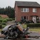 Audi S8 crash in Belgium