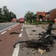 Audi S8 crash in Belgium